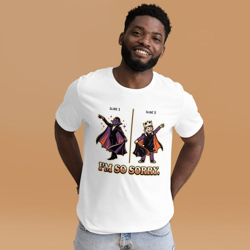 I'm So Sorry tee worn by a model